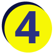 yellow circle with blue number one designating first place in a series of ten